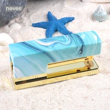 Никогда не светло-голубой степлер с картриджем Бизнес офисные аксессуары товары привязки канцелярские золото ручные степлеры книга Бумага привязки