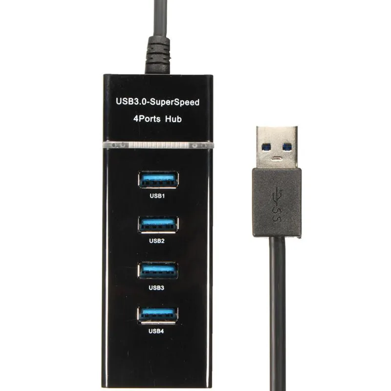 

multi usb 3.0 hub 4 port adapter splitter Power Interface USB 4 Data Hub