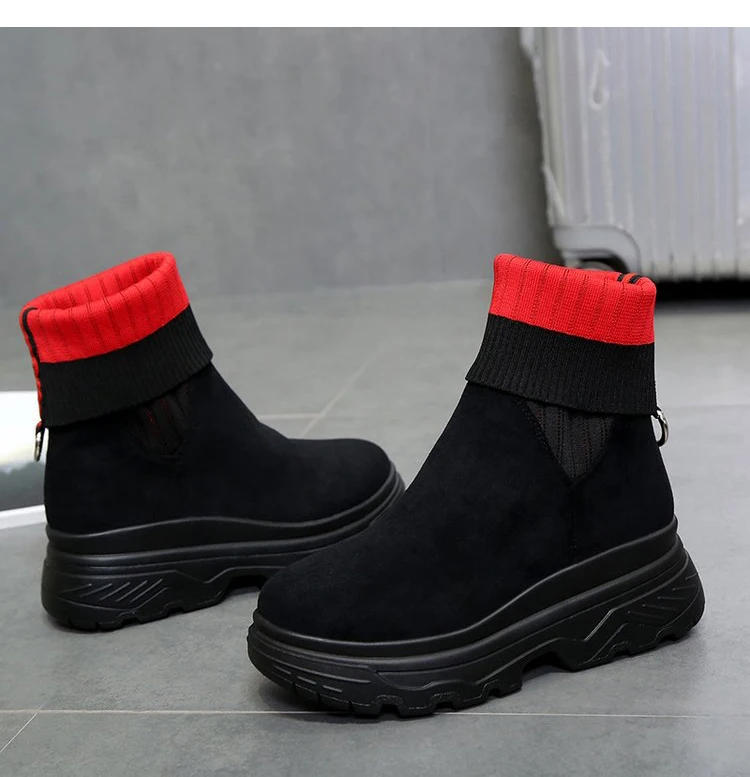 Spring And Autumn Fashion warm snow boots winter new women ankle boots