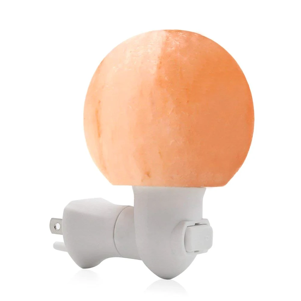 

Round Himalayan Salt Light Mini Decorative Wall Light Salt Lampshade for Bedrooms Home --M25