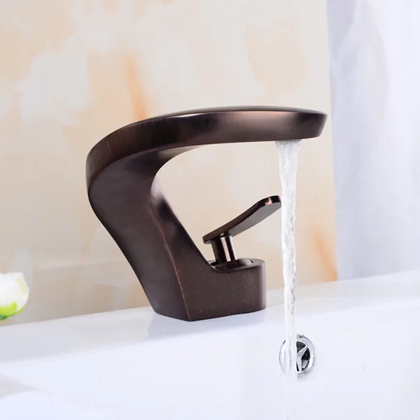 Bathroom snake faucet chorme single hole faucet basin crane basin tap