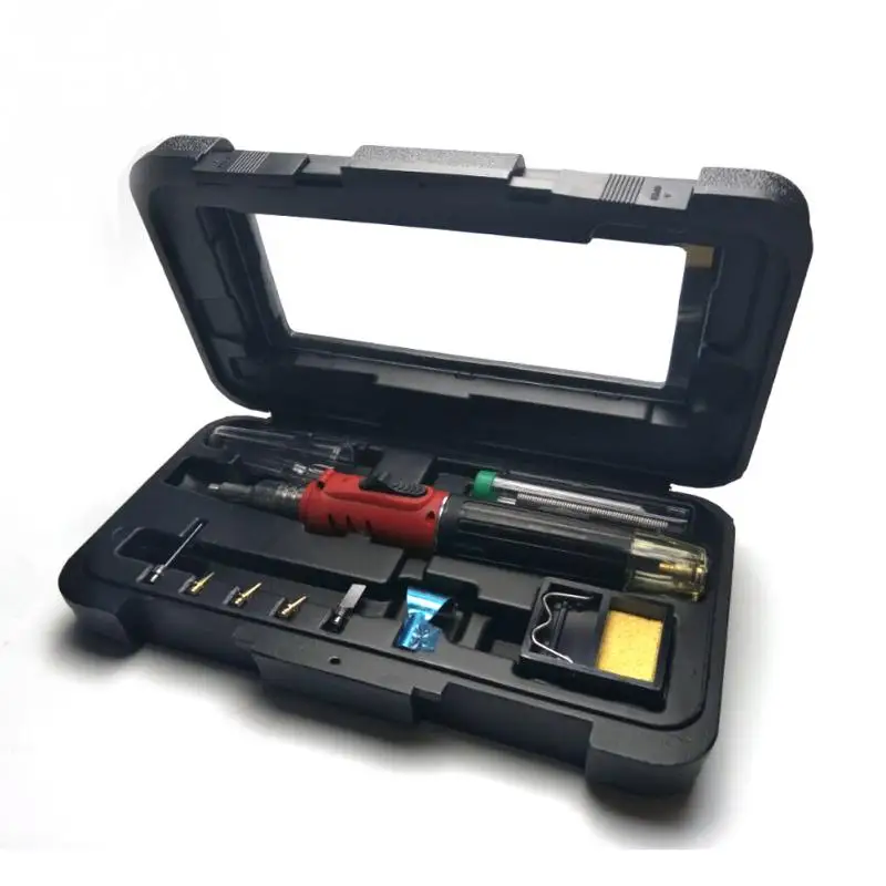

HS-1115K 10 in 1 Automatic Ignition Kit Welding Equipment Gas Butane Welding Soldering Iron Set