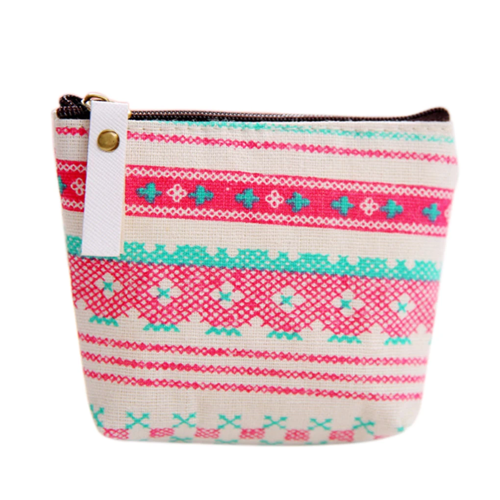 

Newest Small Fresh Animal Canvas Mini Change Coin Purse Bag Zipper Wallets for gift