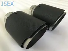 carbon fibre AKRAPOVIC Stainless steel Universal Automobile exhaust pipe Muffler Car accessories  modification passat golf e90