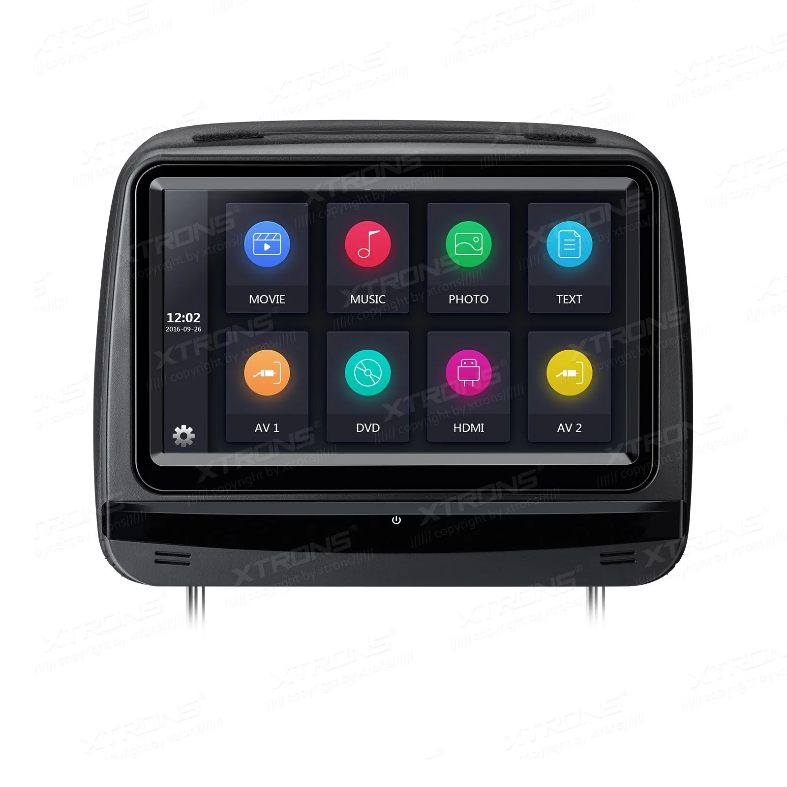 Pair of 9" Touch Screen Headrest Car DVD Car Headrest DVD Headrest Car