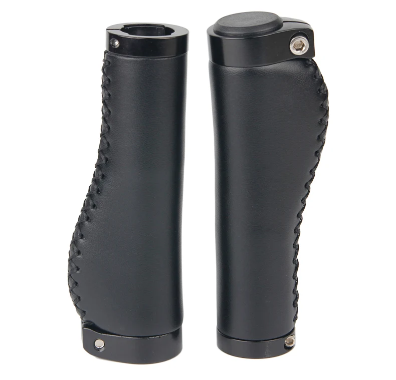 Leather Mountain Bike Handlebar Grips Bicycle Leather Handlebar Grip