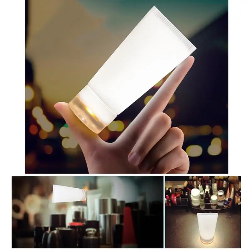 

Silicone Colorful Little White Rabbit Pat Induction LED Night Light USB Charge Moon Lamp