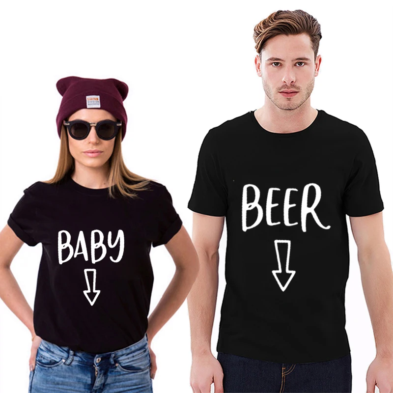 Tee shirt couple grossesse Clearance