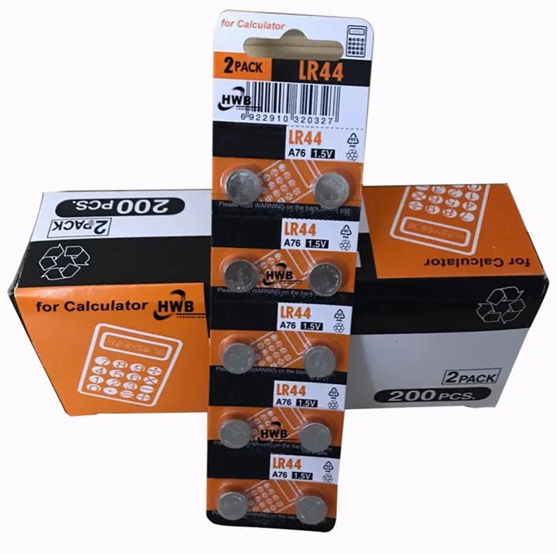 100X LR44 A76 AG13 0Hg SR1154 357 LR 44 1.5V Cell battery batteries