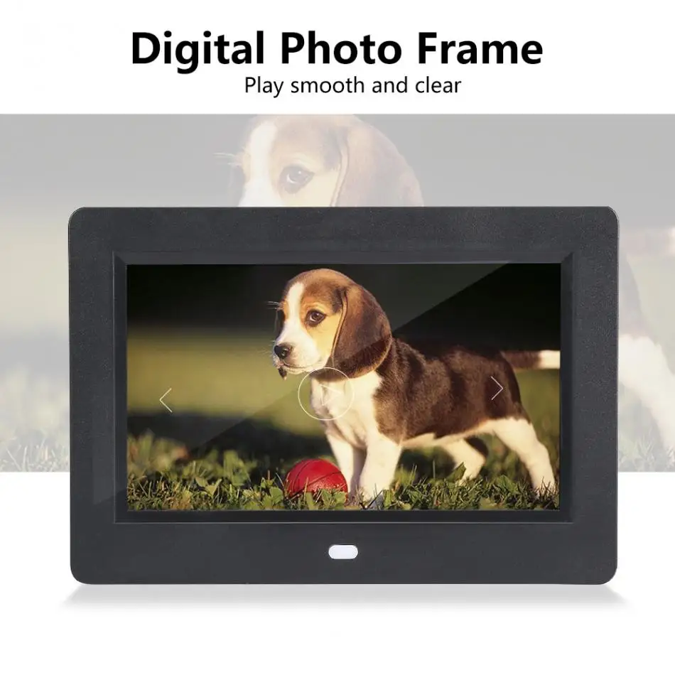 Digital Photo Frame 7 inch Screen 800X480 Support Clock Mp3 Music