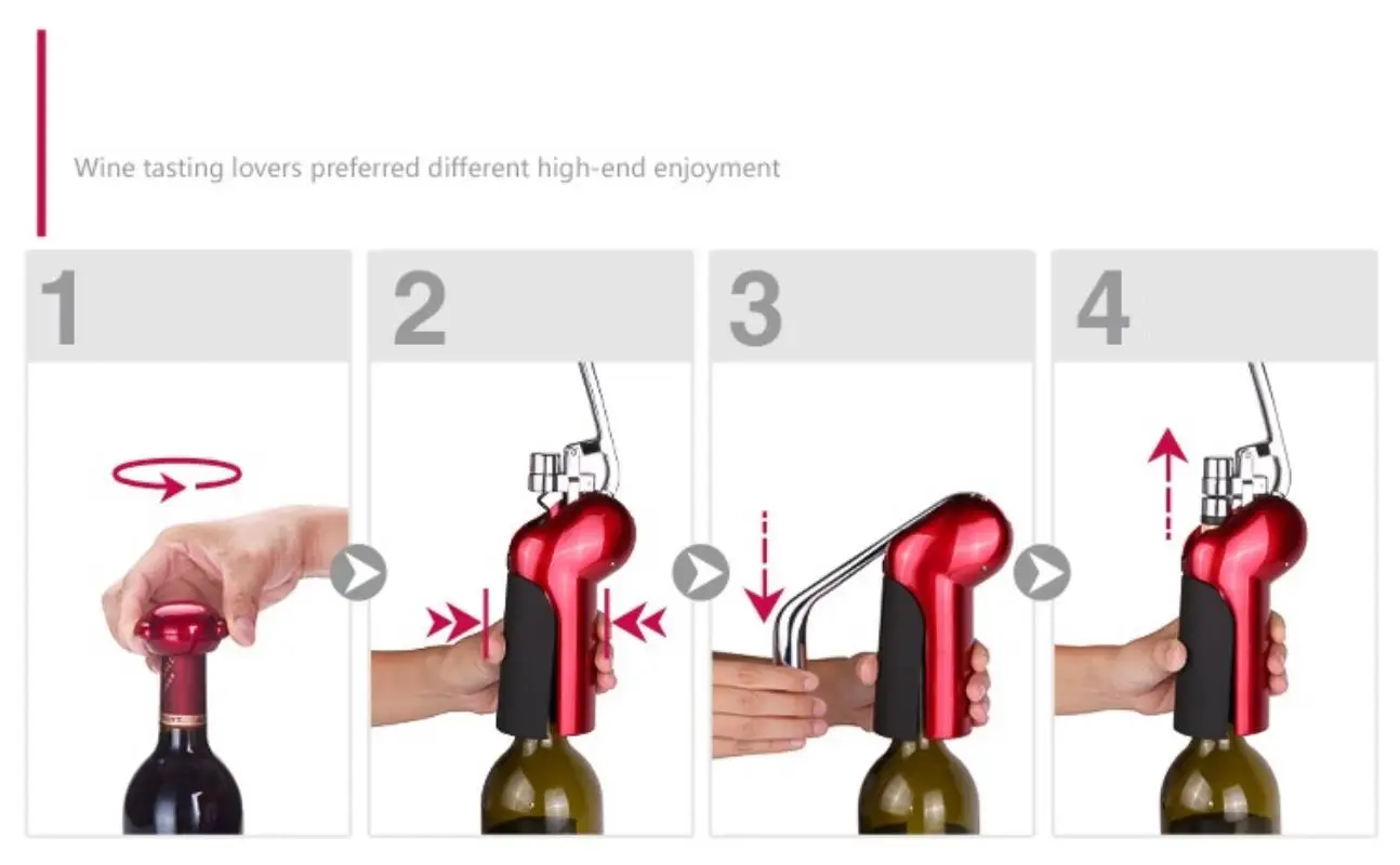 New High Quality Wine opener lever type wine opener with paper cutter opener set
