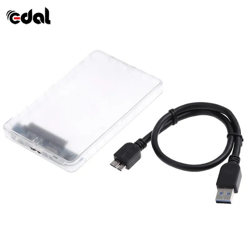 

High Quality USB 3.0 SATA Hd Box SSD HDD Hard Disk Drive External HDD Transparent Case Free Support 3TB UASP Protocol