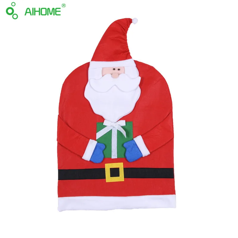 Mr And Mrs Santa Claus Seat Cover Kindly Old Man Christmas Party Decoration Use In House