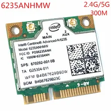 Ноутбук беспроводная сетевая карта LAN для Intel центрино Advanced-N 6235 6235 ANHMW 300 Мбит/с wifi карта Bluetooth 4,0 Половина мини PCIe