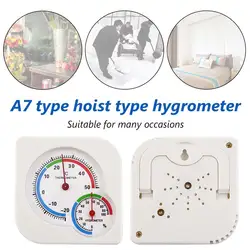 Домашний офис настенное крепление мини измеритель температуры Датчик круглые часы в форме Крытый Открытый гигрометр Влажность термометр