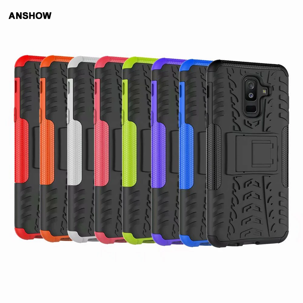 Dazzle Hybrid Case For Galaxy(J3 J6 A6 Plus J7 duo)2018 LG Q7 ShockProof Hard Plastic+Cover Rugged Skin 100PCS | Мобильные телефоны