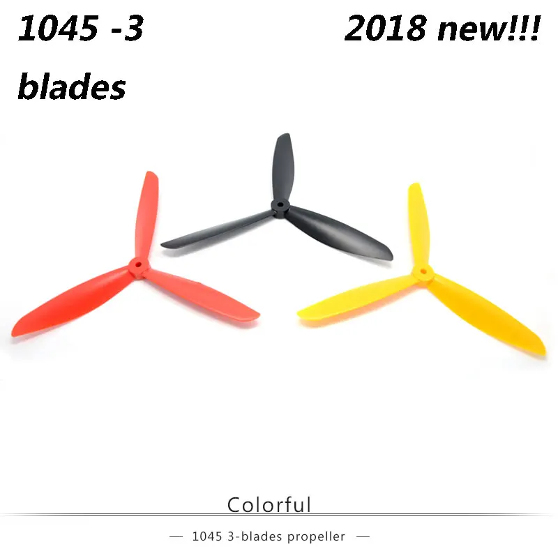 rc airplane drone parts props quadcopter 10inch 1045 3 blades propllers for fpv race drone