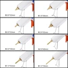 Hot Melt Glue Gun Accessories Pure Copper Nozzle Long Short Small-bore Large Diameter 1.2x32mm 1.0x36mm   with Spanner/Gifts 6