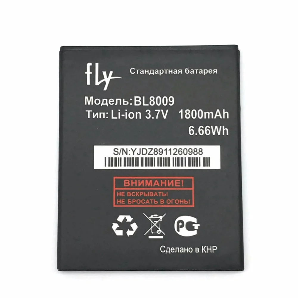 Сменный литий-ионный аккумулятор BL8009 2 шт. 1800 мАч для fly 8009 + трек-код | Мобильные