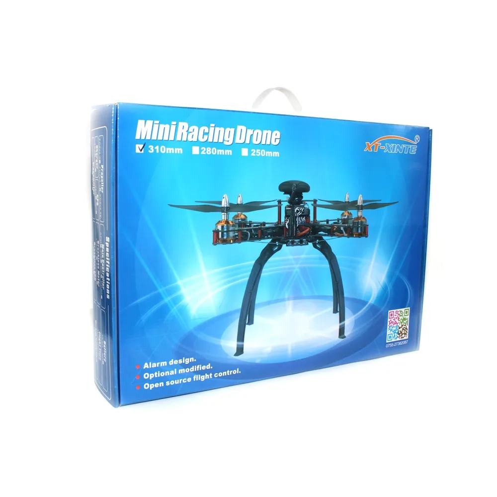 Полный DIY мини гоночный Drone Racer 310 стекловолокна Рамки MultiCopter Micro F3 Игровые джойстики at9 fs-i6 передатчик f14891-h