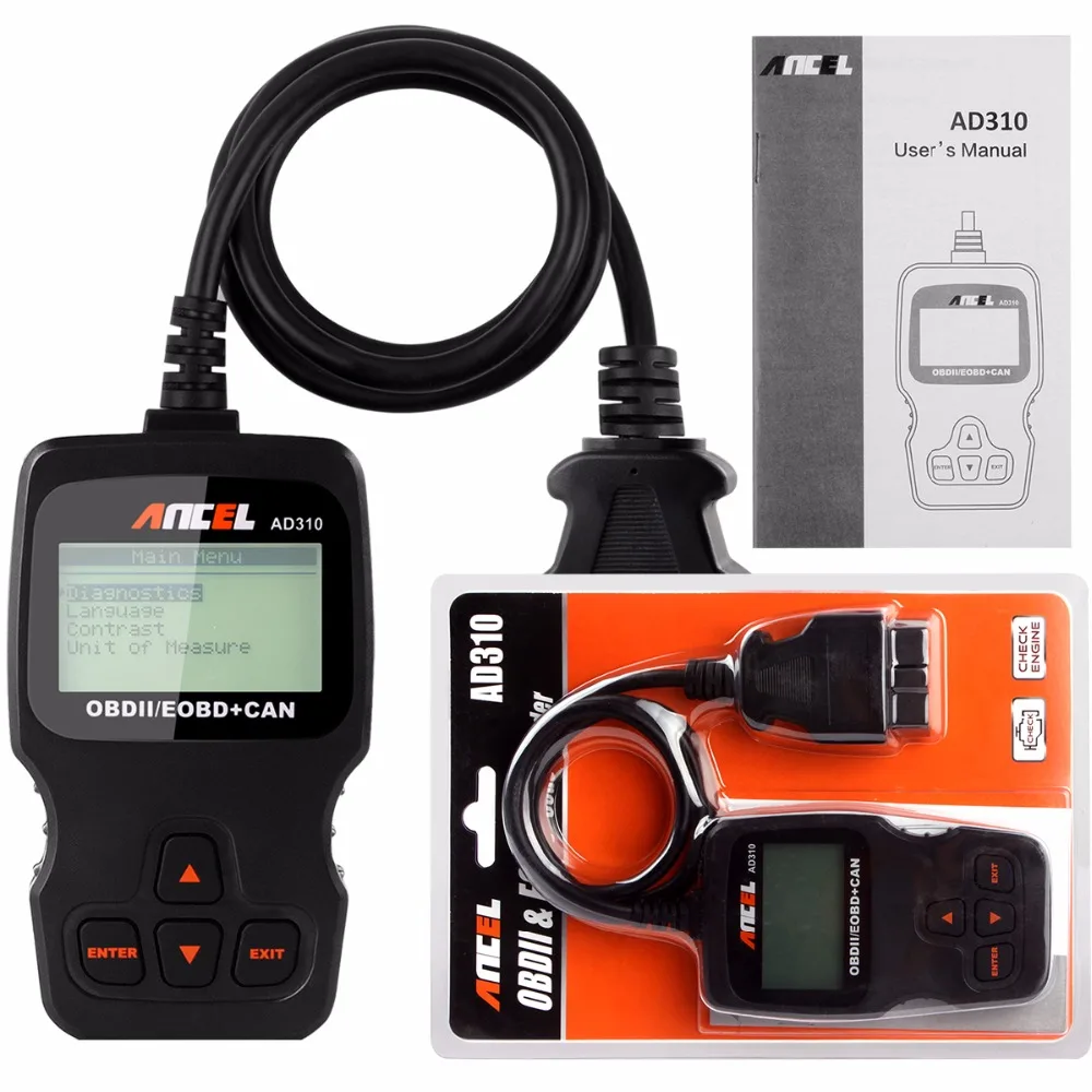 Ad310 obd2 автомобильный сканер инструкция