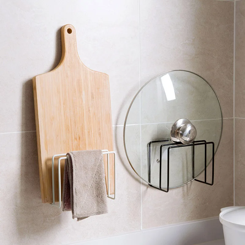 

Wrought iron chopping board racks kitchen storage rack put chopping board shelf cutting board drain rack lid rack