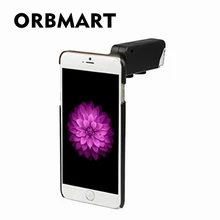 ORBMART 60X-100X зум цифровой мобильный телефон микроскоп Лупа с пластиковый чехол светодиодный светильник для iPhone 6 6s Plus 5,5 дюймов