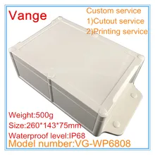 1 шт./лот высокое качество IP68 Водонепроницаемый ABS пластиковый чехол Корпус для большого электронного устройства под водой 260*143*75 мм