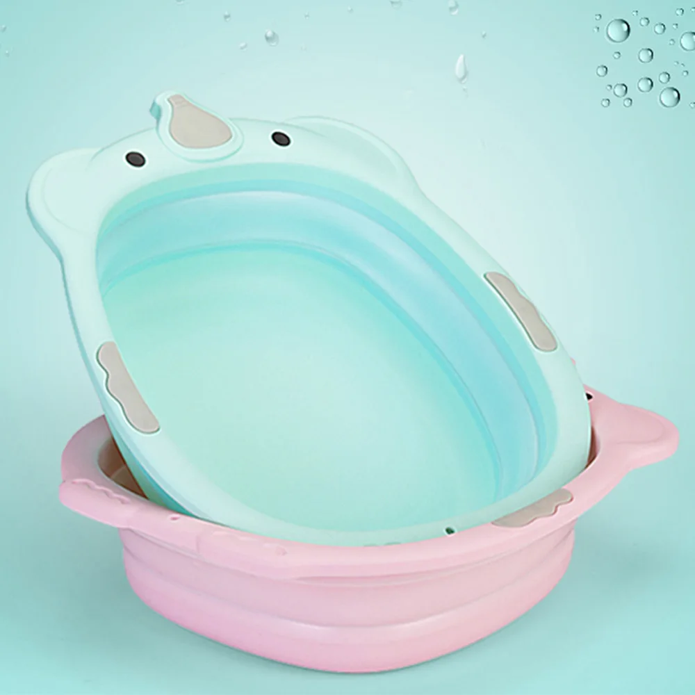 Collapsible children's small Bath Tub washbasin baby plastic Baby Care Bath Tubs Collapsible children's small Bath Tub washbasin baby plastic Baby Care Bath Tubs