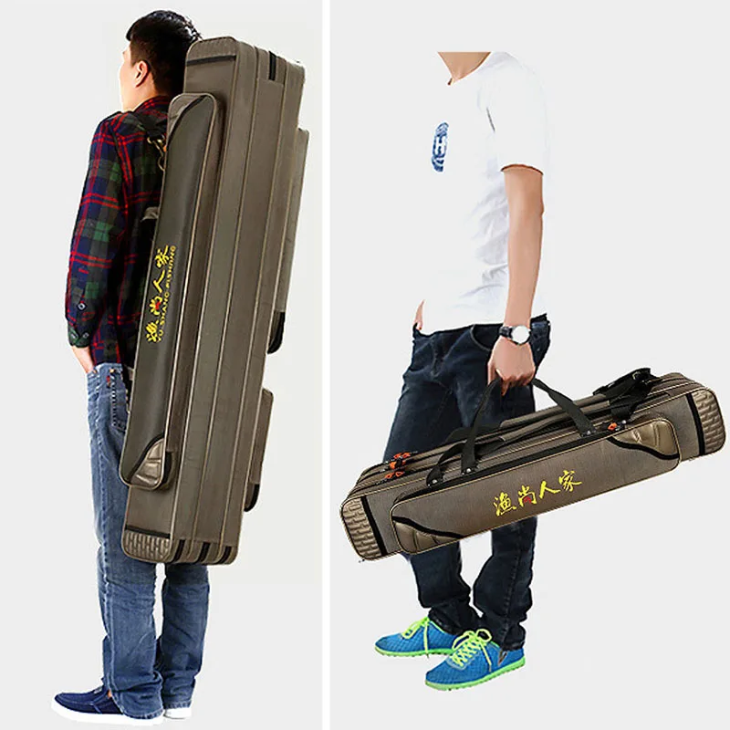  Portable Fishing Bags 3 Layer Large Capacity Fishing Pole Tools Storage Bag Nylon Waterproof Tackle - 32844239470