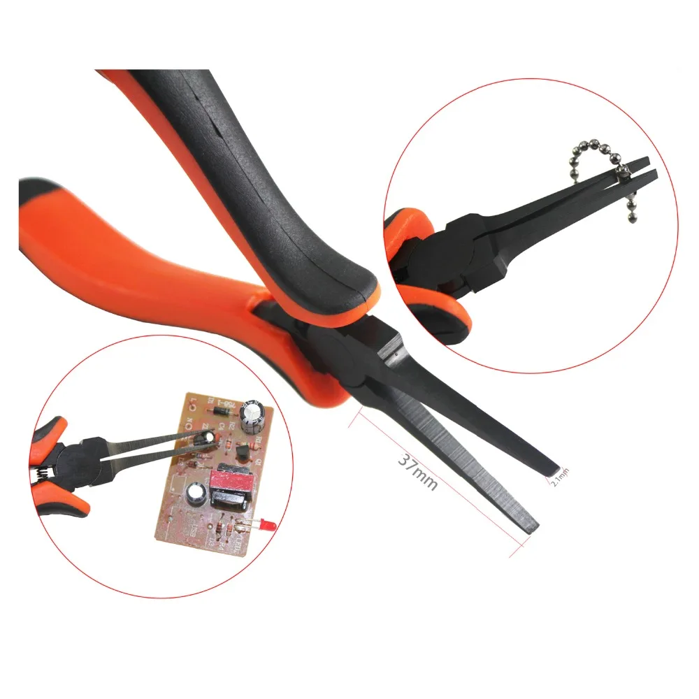 5.5 inches Thin Flat Needle Nose Pliers (2)