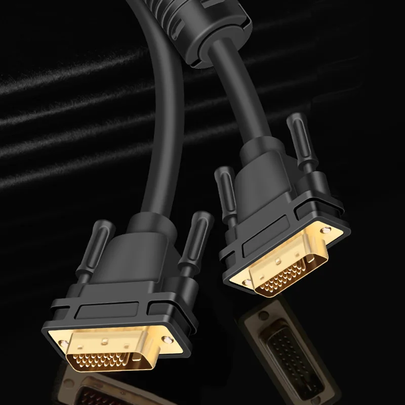 DVI to DVI Cable DVI-d Audio Aux Jack Digital Audio Converter DVI 24+1 Cable HiFi Gold plated 1m to 15m for Projector Laptop TV DVI to DVI Cable DVI-d Audio Aux Jack Digital Audio Converter DVI 24+1 Cable HiFi Gold plated 1m to 15m for Projector Laptop TV