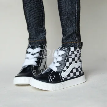 

BJD SHOES Checks Shoes Sports Shoes Flats Synthetic Leather For 1/4 17" 44cm 1/3 24" Tall BJD doll MSD SD SD17 DK DZ AOD Doll