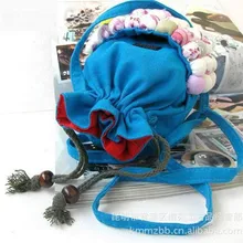 10 шт./партия, Новое поступление, Классический ретро этнический Юньнань, народный Хин, тканевый пакет, мини-сумка с шариком, сумочка