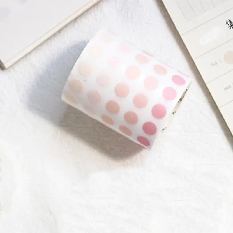 

New Creative Round Shape Pure Gradient Color Decorative Adhesive Tape Scrapbooking Masking Washi Tape Set School Office Supplie
