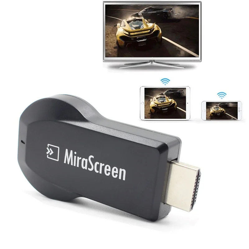 

MiraScreen 1080P HD Dongle Wireless Display Receiver TV Stick Support for iOS Android Tablet Same Screen Image