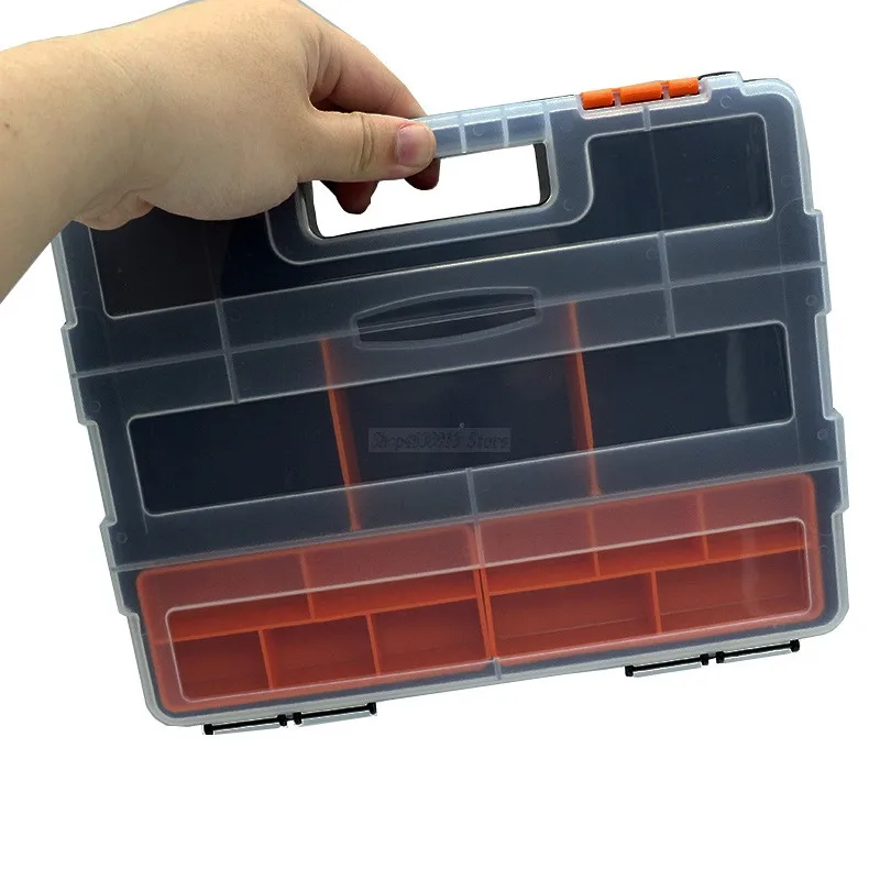 Портативный ящик для инструментов электронные пластиковые детали комбинированный инструмент корпус Винтовые контейнеры компонент чехол