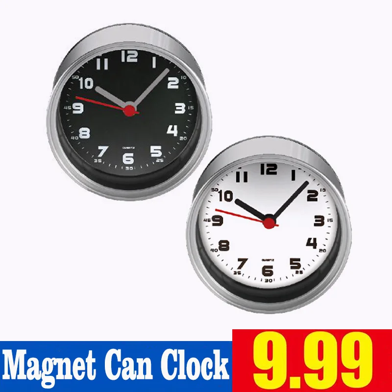 New Arrival Digital Metal Table Clocks Desktop Tin Analog Round Clocks