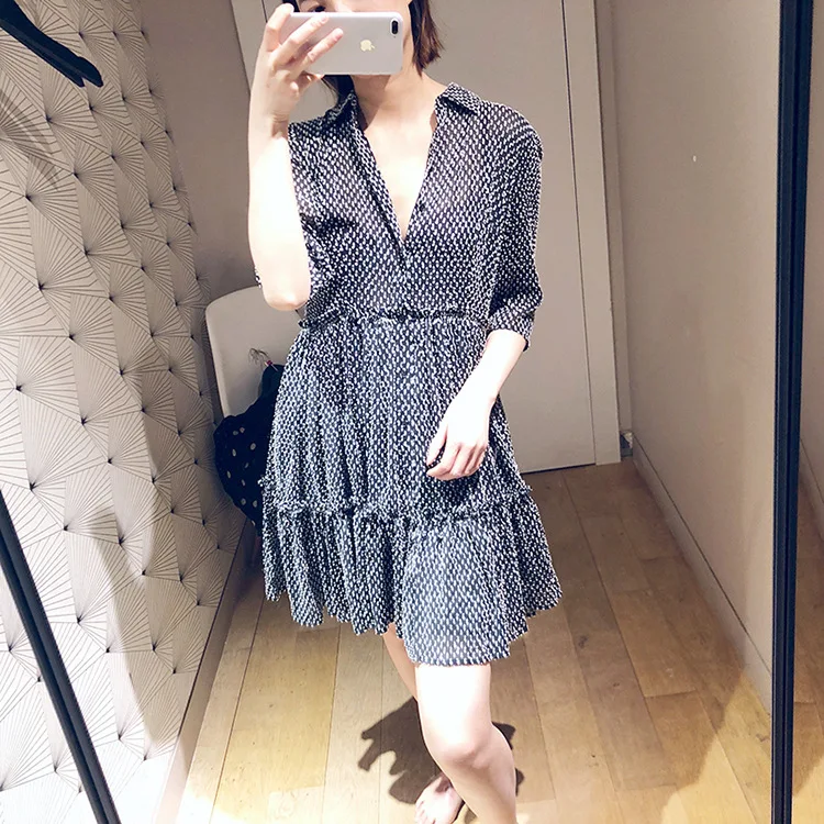 

KENVY Brand fashion women's high-end luxury elegant loose houndstooth jacquard temperament slim dress