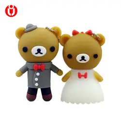 Для влюбленных медведь USB флэш-накопитель, свадебный подарок Флеш накопитель memory stick диска 4 ГБ 8 ГБ 16 г 32 г 64 ГБ Флеш накопитель s, дропшиппинг