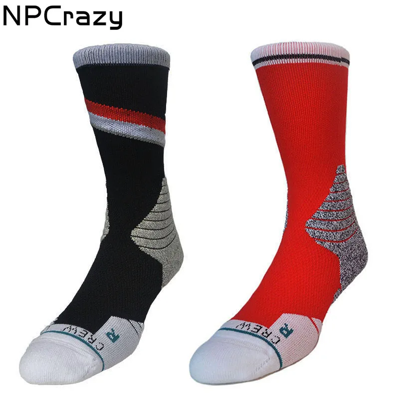 

Socks Compression Sock for Men Portland National Basketball Team Crew Socks Professional Ankle Protection Red Black Sock