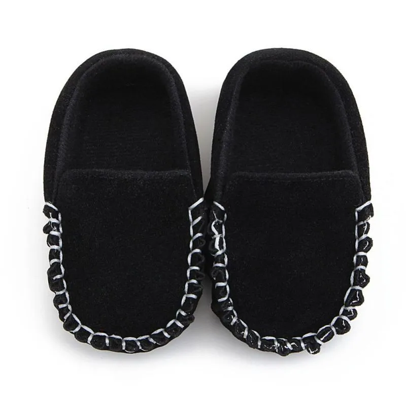 Chic Unixes Multi Styles Newborn Baby Shoes Black Front 