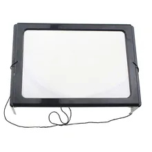 giant large hands free magnifying glass with light led magnifier