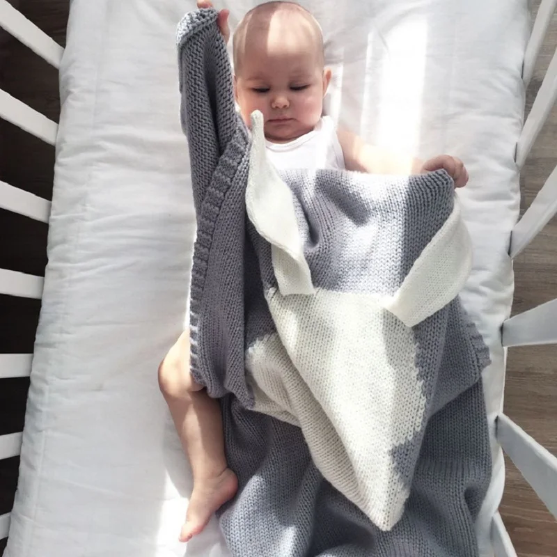 Милое одеяло с заячьими ушками мягкая теплая вязаная пеленка детское банное полотенце детское постельное белье для малышей одеяло s детское одеяло s новорожденное