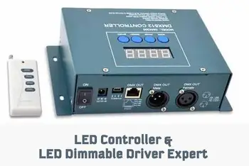 

DMX300,DMX512 master controller with RF remote,can be re-programmed by software