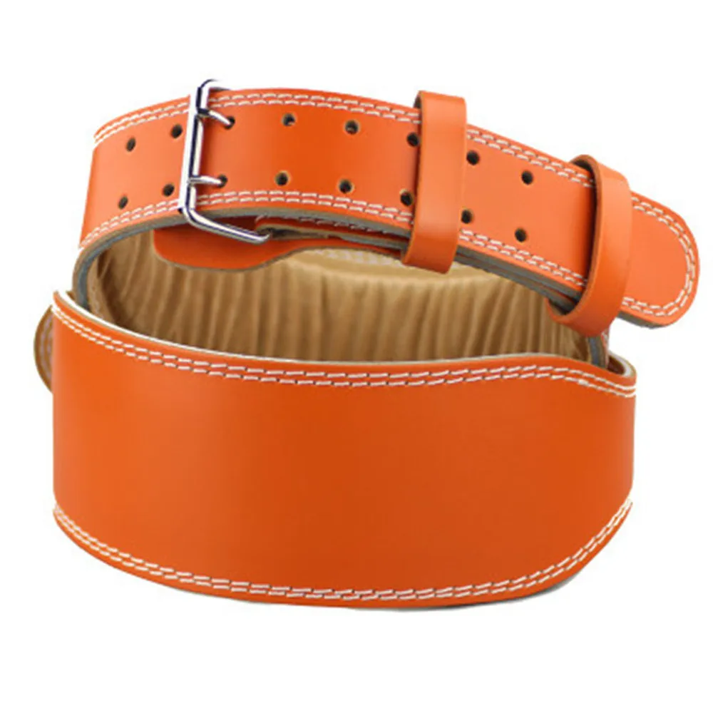 

2019 Weightlifting Belt 4" Leather Belt Back Support Strap Gym Power Training Fitness Suitable for weight lifting fitness
