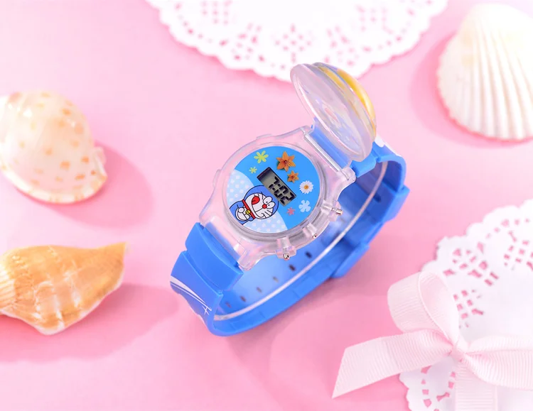 JOYROX электронные детские спортивные часы 3D желе раскладушка силиконовые цифровые наручные часы мультфильм светодиодный для девочек и мальчиков детские часы подарок