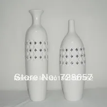 Современный простой керамики и фарфора белый artstic ваза пара Декоративные Craft Оборудование для украшения дома и подарок