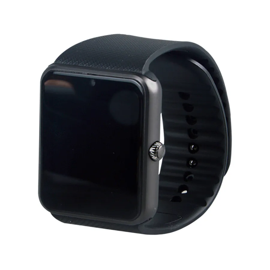 Смарт-часы OGEDA, мужские часы GT08, синхронизация уведомлений, поддержка sim-карты, подключение Bluetooth, для IOS, Android, умные часы, резиновые часы - Цвет: Черный