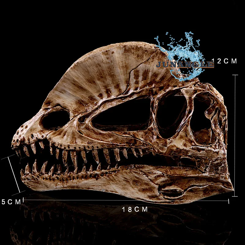 Аквариум двойной кран Корона кости смолы ремесла Череп Личность динозавр Скелет кухонные аксессуары Рождество кухня кружка